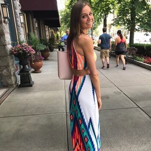 Multicolored maxi dress